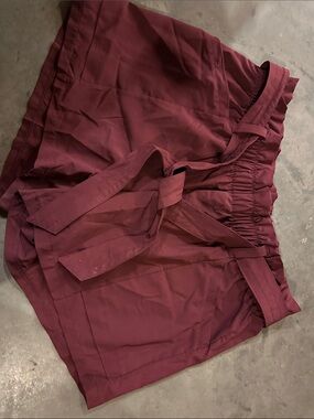 90 Degree By Reflex Burgundy Athletic shorts